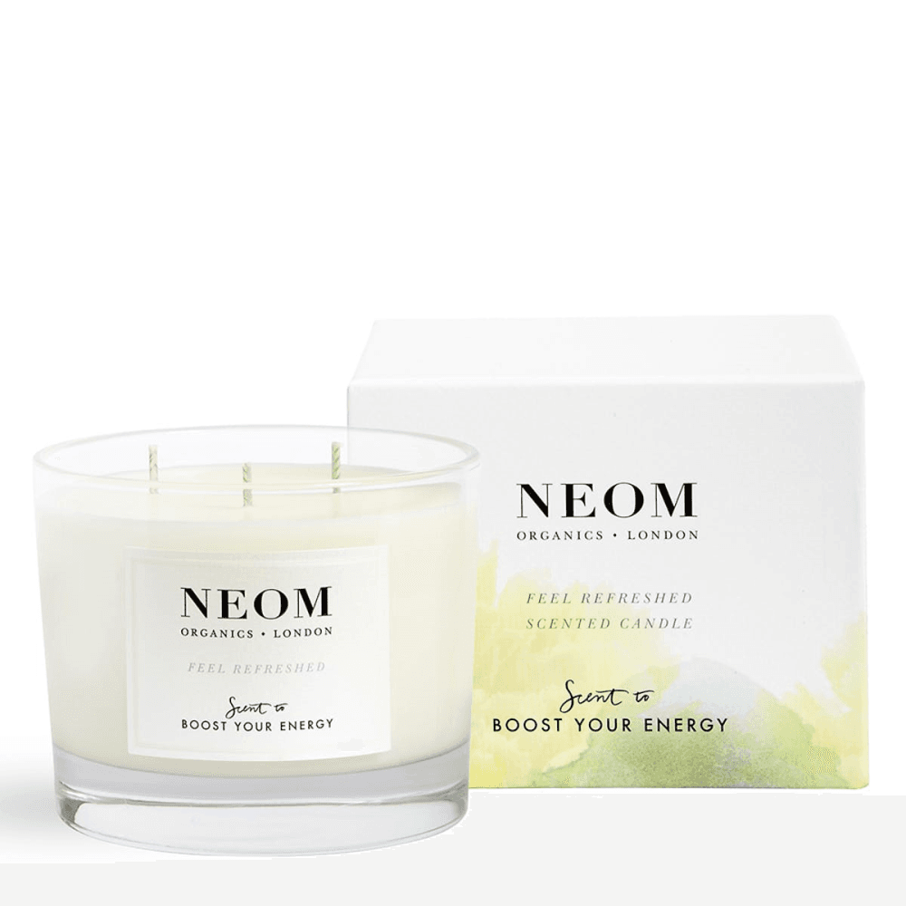 Scent to Boost Your Energy Scented Candle Feel Refreshed, 420g, White