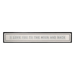 Image showing the I Love You To The Moon and Back Supersize Frame, W255 x H24cm, Black product.