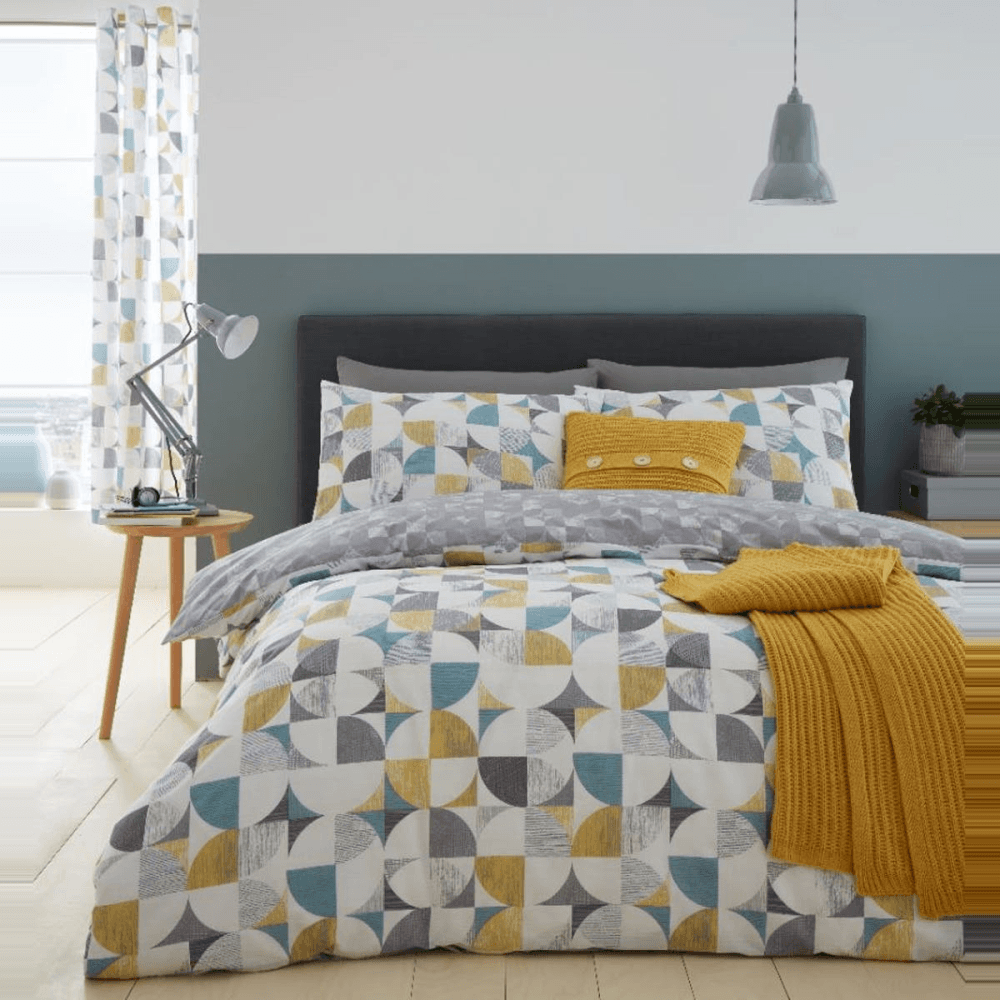 Retro Circles King size duvet set, 220 x 230cm