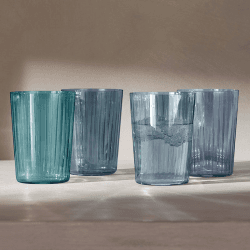 Image showing the Gems Set of 4 Tumblers, 560ml, Sapphire product.
