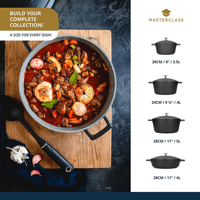 Cast aluminium casserole dish, 20cm/2.5 litre