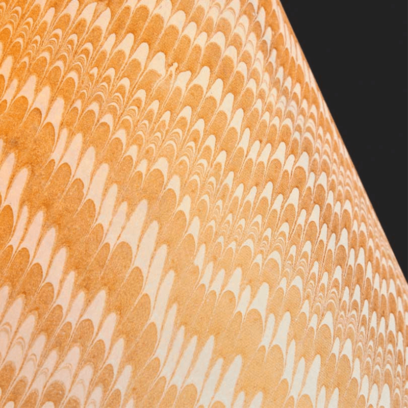 Empire Shade, 20cm, gold and white Porto hand made marble paper