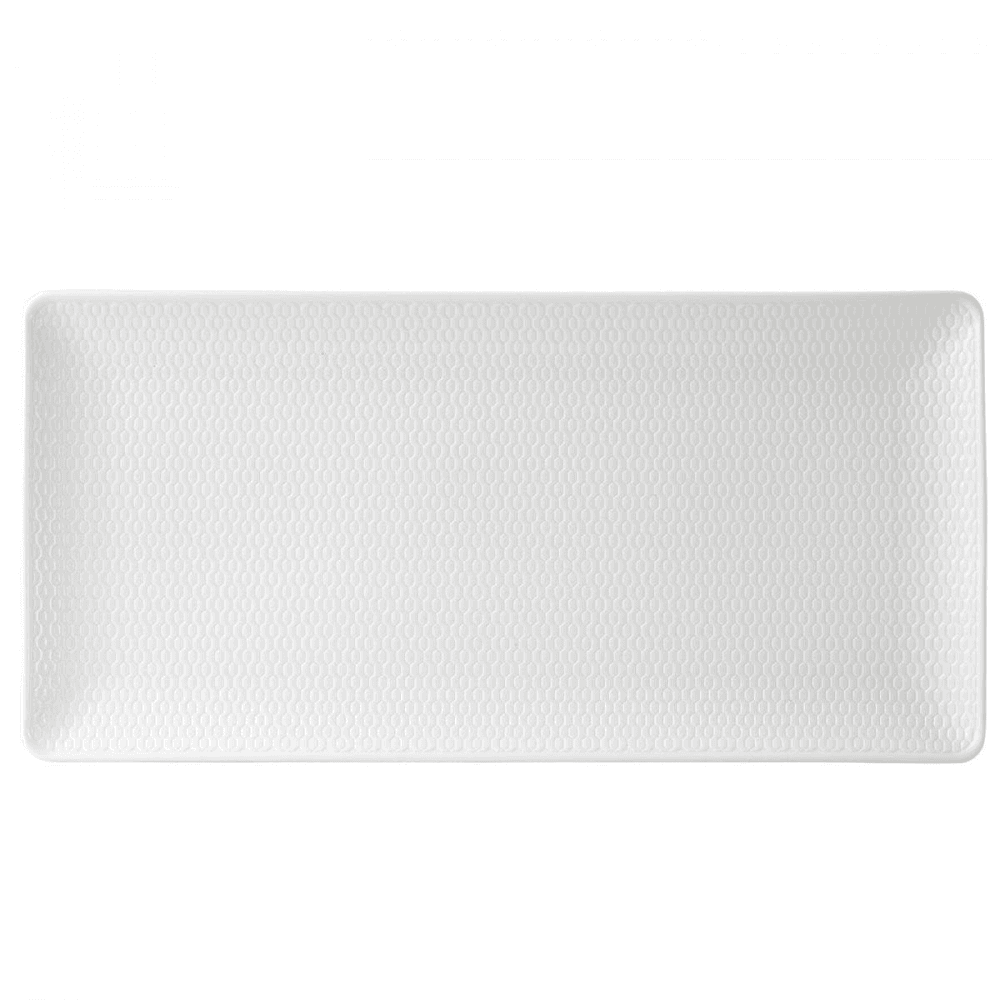 Gio Rectangular server, 32cm, White/ Bone China