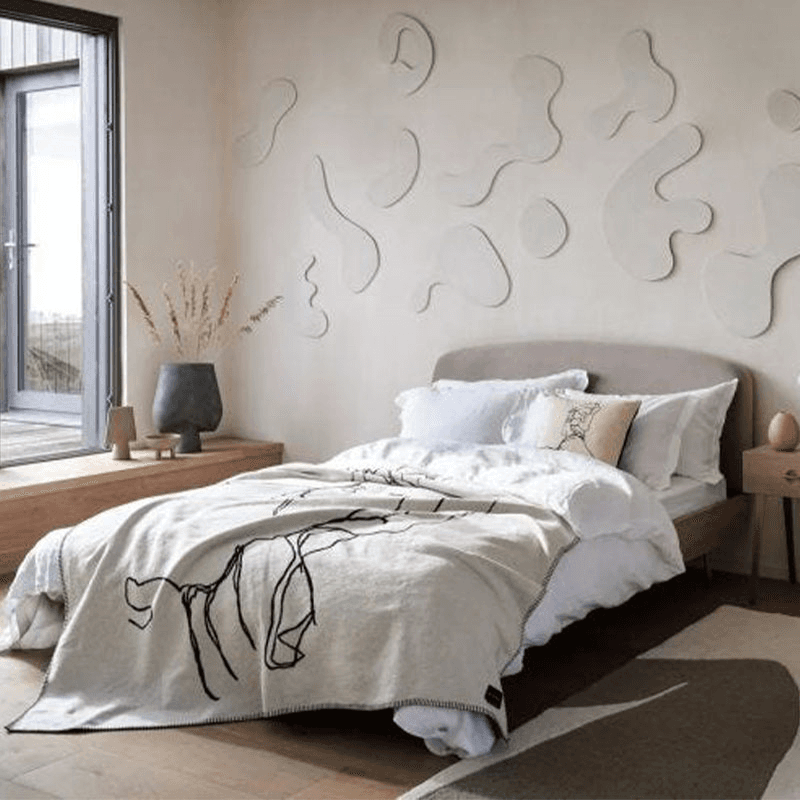 Washed Linen Linen King Size Duvet Cover, White