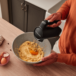 Image showing the Cordless Hand Mixer Battery Included, Matt Black product.