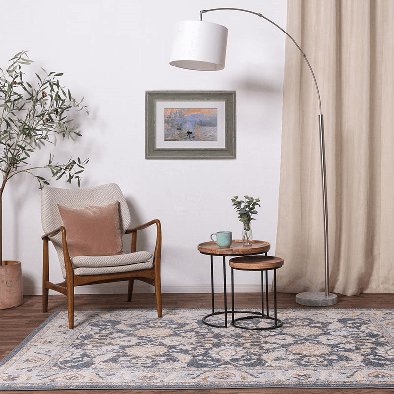 Flores farah classic persian border rug, 160 x 230cm, Multi