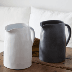 Image showing the Livia Pitcher, 2.19l, Gloss White product.