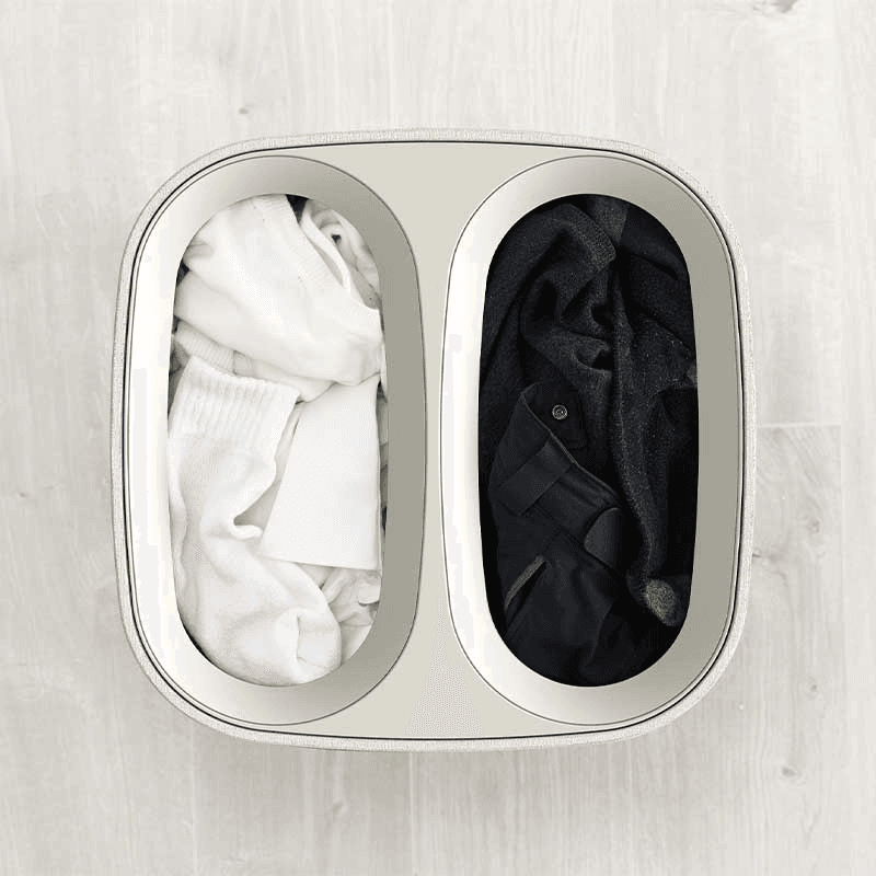 Tota Laundry Separation Basket, 60L, Ecru