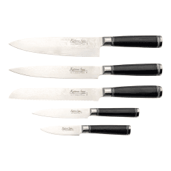 Image showing the Katana Saya Pakkawood 6 Pce Knife Block Set product.