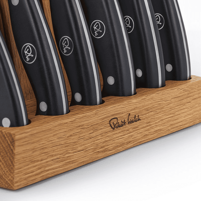 Professional 7 Piece Knife Block Set, Oak