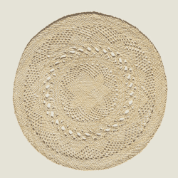 Image showing the Classic Set of 2 Open Weave Placemats, D30cm, Natural product.