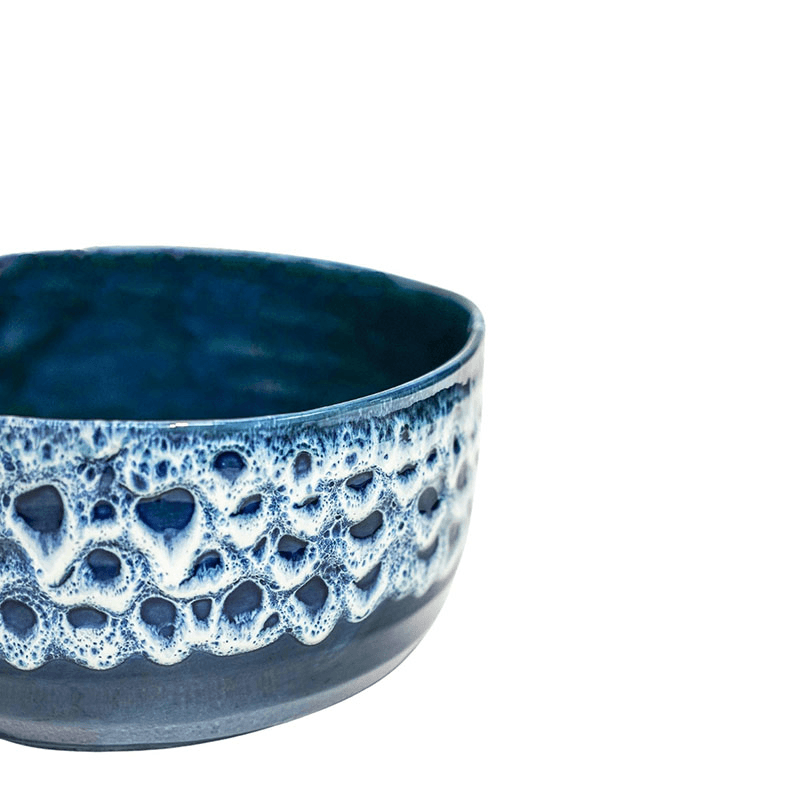 Reactive Glaze Bowl, D25cm, Blue