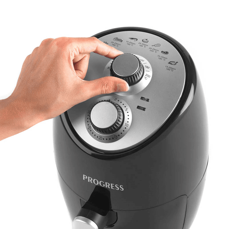 Compact Hot Air Fryer, 2L, Black