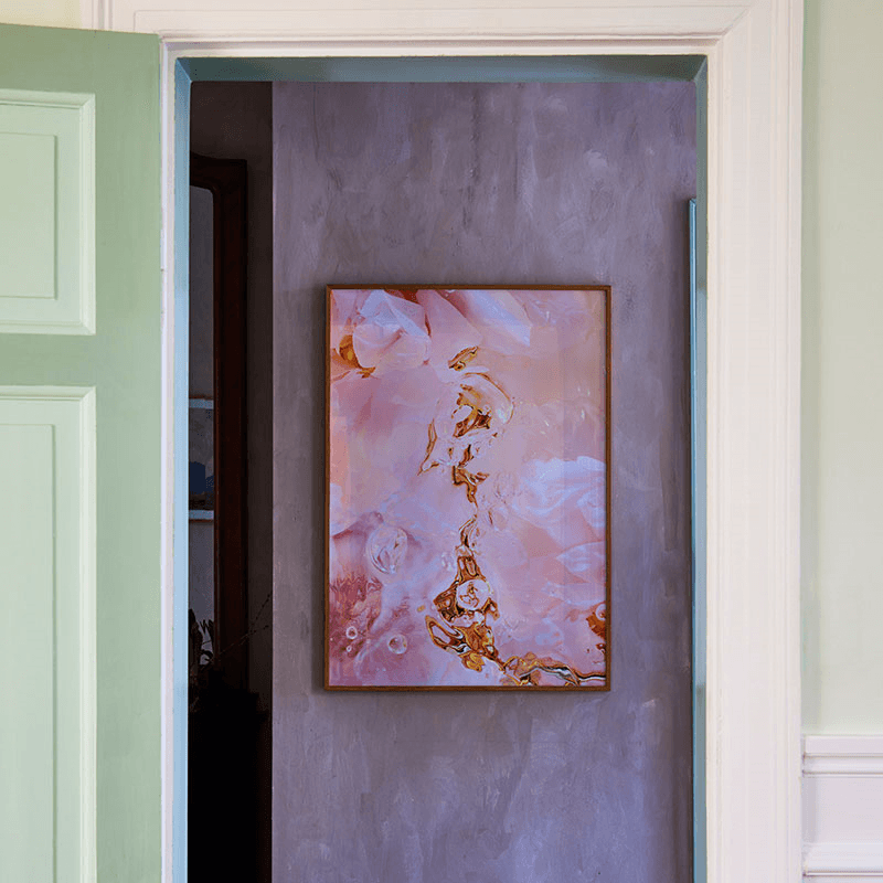 Flora Aquatica 02 Framed Print, 50 x 70cm, Pink