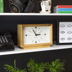 Image showing the Hollywood Hills Mantel clock, H17.5 x W25cm, Oak product.