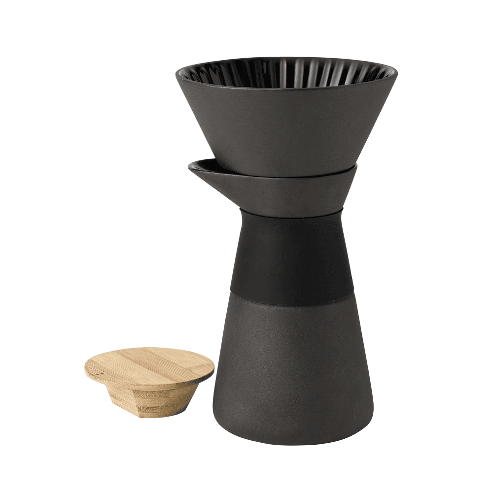 Theo by Francis Cayouette Coffee maker, H23.5cm - 0.6 litre, Black