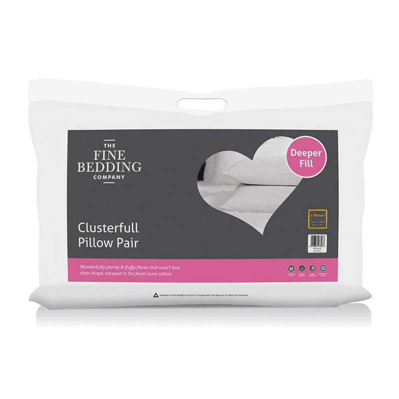 Clusterfull Pillow Pair, White