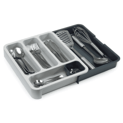 Image showing the Drawer store cutlery drawer, Grey product.