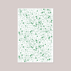 Image showing the Splatter Tablecloth, W165 x L270cm, Smoke Green product.
