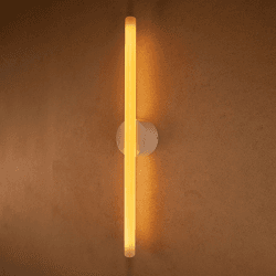 Image showing the Kilter Wall Light, L64cm, White product.