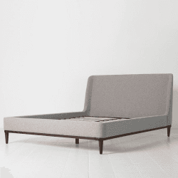 Image showing the Bed 02 Linen King Size Frame, Natural product.