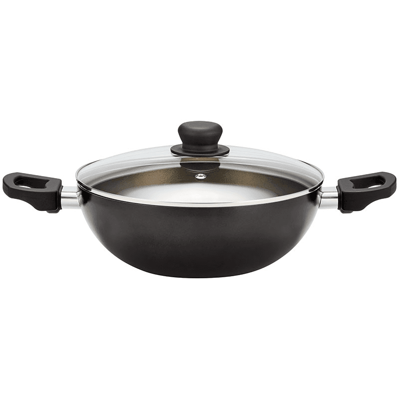 Radiant Stir Fry Wok, Non Stick, Black, 26cm, Black