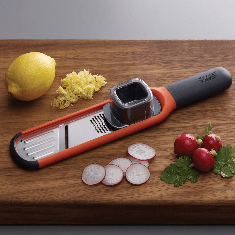 Handi-Grate 2-in-1 mini grater and slicer, Orange