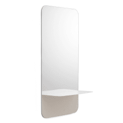 Image showing the Horizon Mirror, H80 x D17cm, White product.