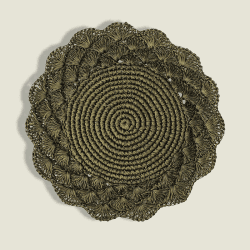 Image showing the Clara Set of 2 Woven Placemats, D39cm, Forest product.