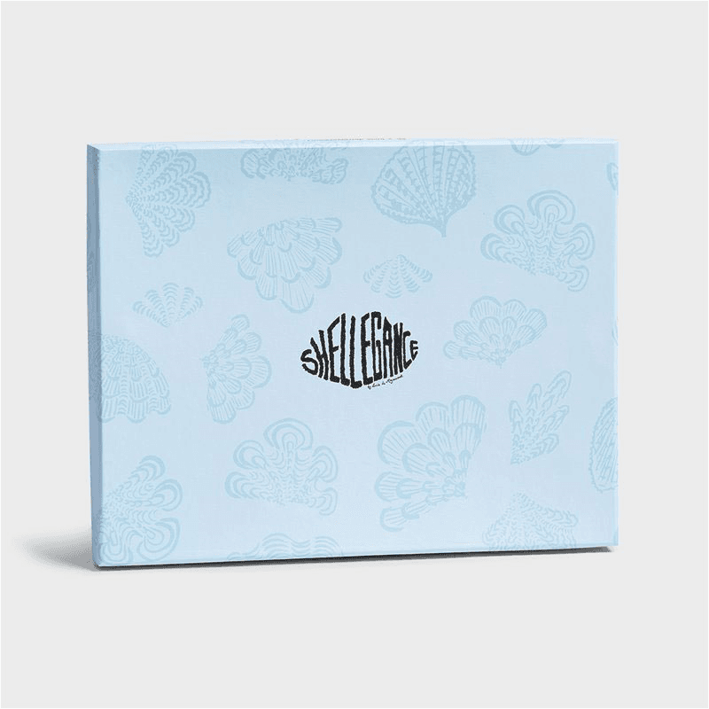 Shellegance Plate, 26 x 20cm, blue