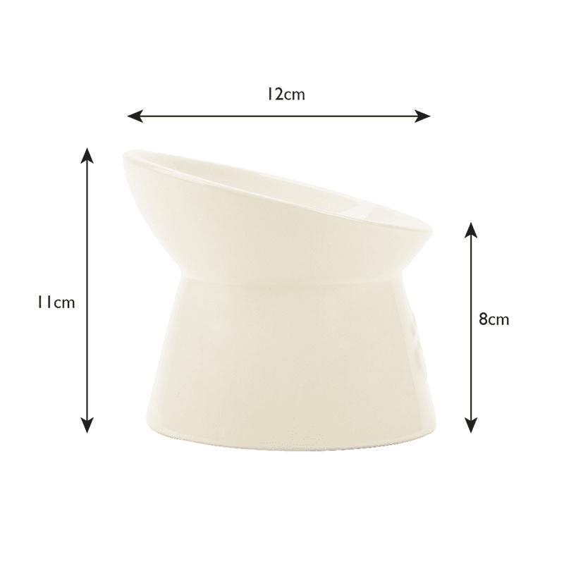Icon Cat Bowl, D12cm, Cream