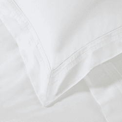 Image showing the Cavendish King size duvet cover, W225 x L220cm, white product.