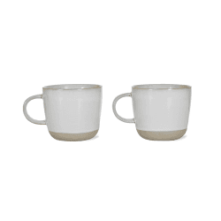Image showing the Holwell Pair of Mugs, H9cm, White product.