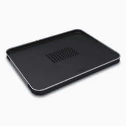 Image showing the Cut & Carve Plus Chopping Board, Extra Large, Black product.