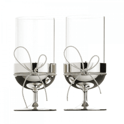 Image showing the Vera Wang - Love Knots Pair of tealight holders product.
