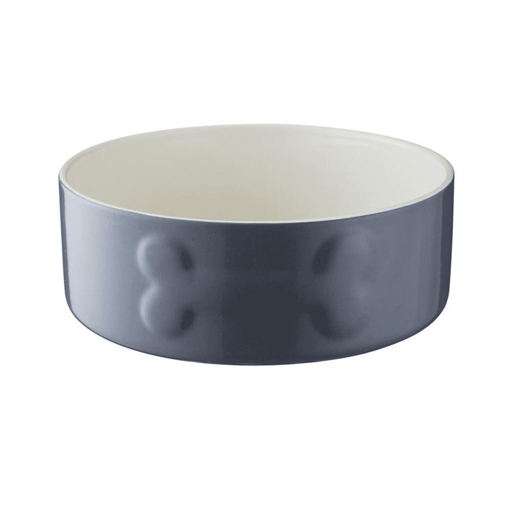 Colour Mix Dog Bowl, Grey, D20cm