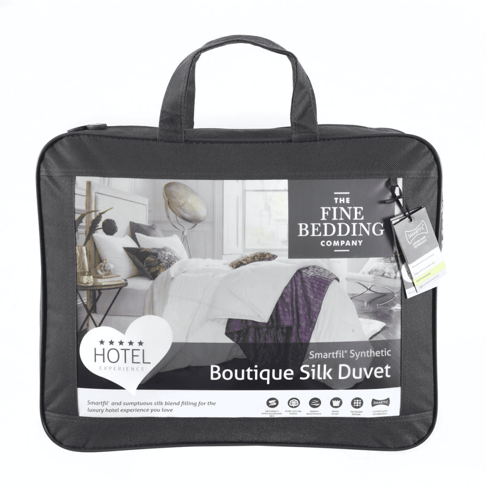 Boutique Silk King size duvet, 10.5 tog, White