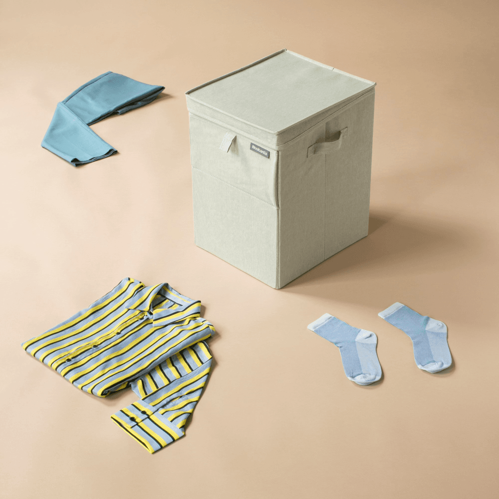 Stackable laundry box, 35 litre, Green