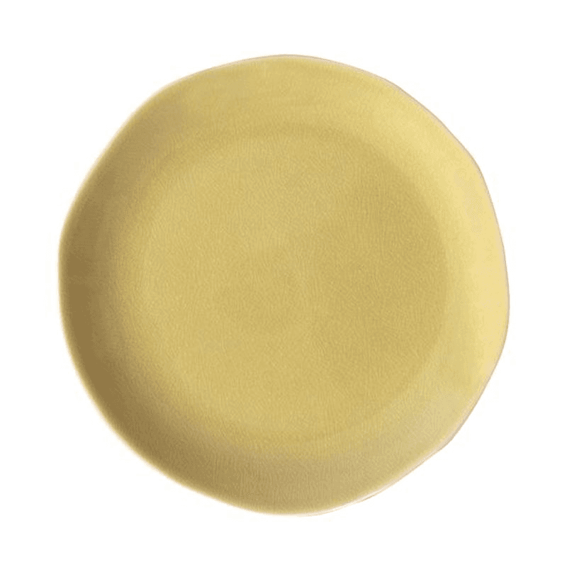 Maguelone Small Round Plate, D20cm, Sunflower Yellow