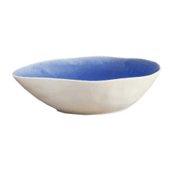 Image showing the Vie Naturelle Soup/Cereal/Pasta Bowl, W20.2cm x D16.5cm, Blue product.