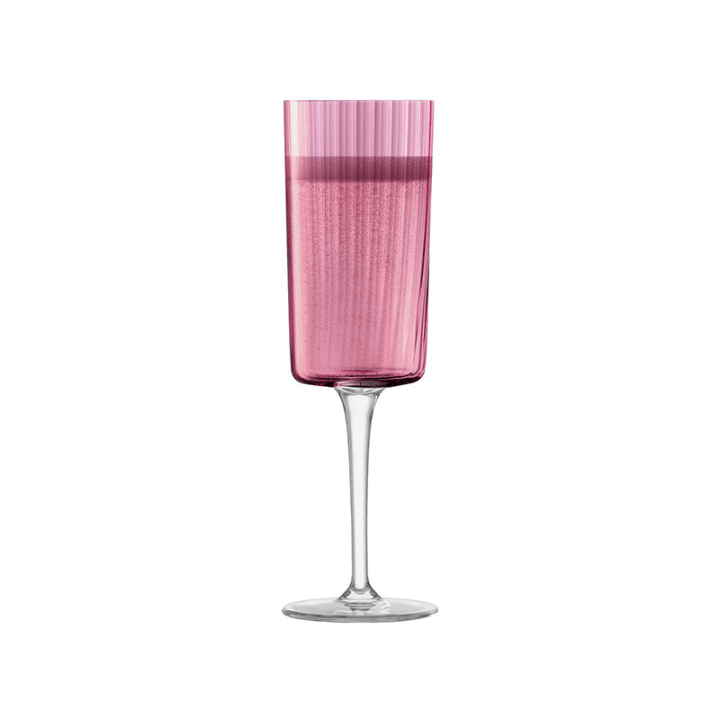 Gems Set of 4 Champagne Flutes, 210ml, Garnet