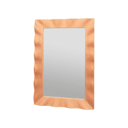 Image showing the Wavy Mirror, 100 x 70cm, Natural product.