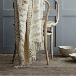 Image showing the Basket Plaid Throw, H200cm x W130cm, Off White product.
