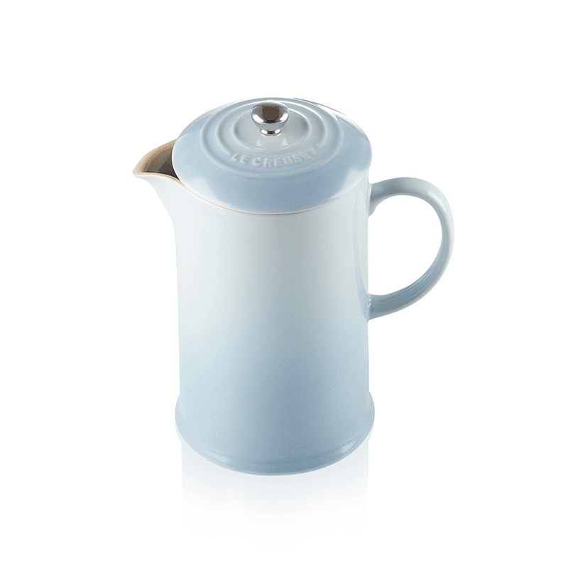 Stoneware Cafetiere, 1 litre, Coastal Blue