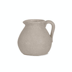 Image showing the Ravello Ceramic flower jug, White product.