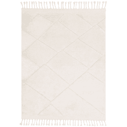 Image showing the Fes Moroccan Boho Diamonds Rug, 120 x 170cm, Cream product.