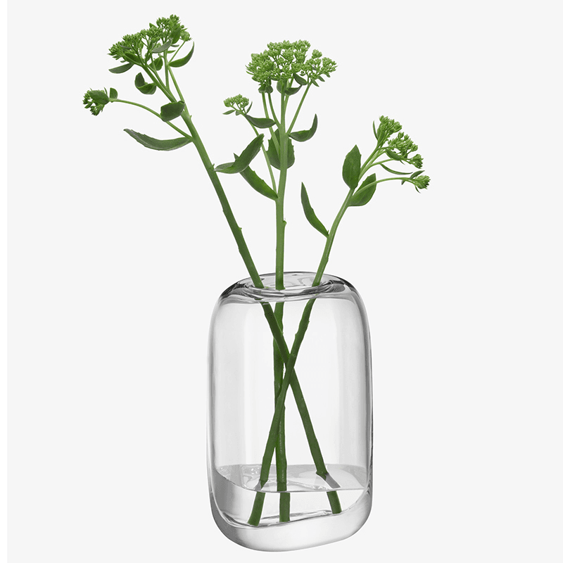 Melt Vase, H24cm, Clear