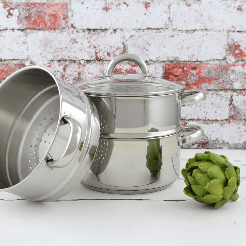 3 Tier Steamer Set, 20cm, Stainless Steel