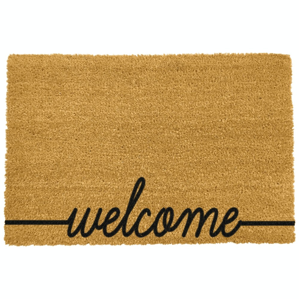 Welcome Scribble Coir Doormat