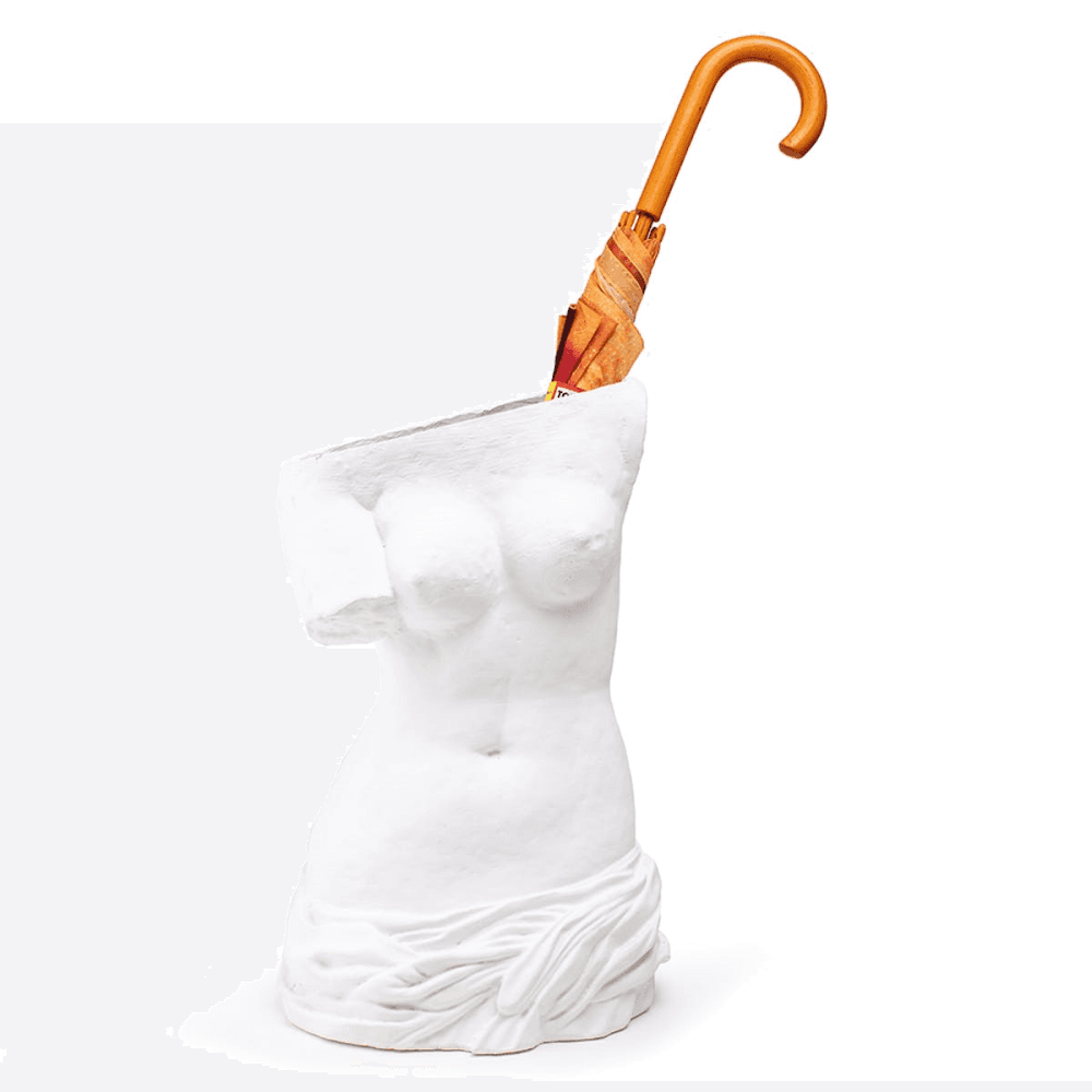 Milo Umbrella Stand, H50 x W29cm, White